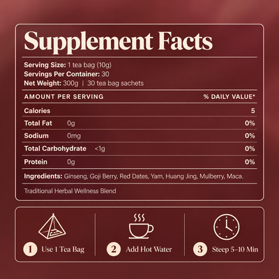Ginseng Five Treasure Tea