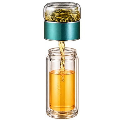 Insulated Infuser Glass Tea Cup
