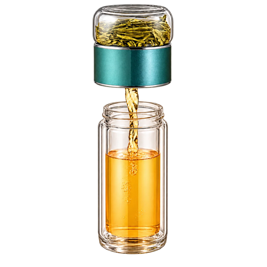 Insulated Infuser Glass Tea Cup
